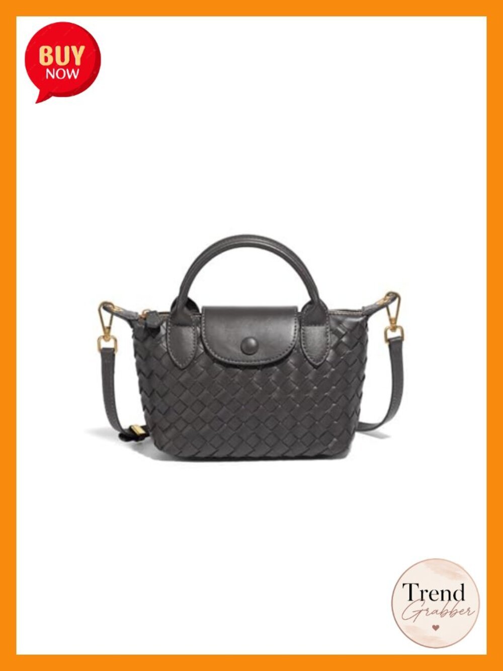 Braided Faux Leather Satchel Handbag with Top Handle Crossbody Strap